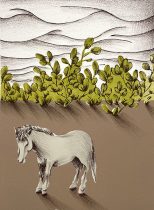 「風の強い日 #2」リトグラフ　300×220ｍｍ　2023