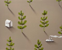 「快晴、無風 #8」リトグラフ　380×455mm　2023