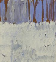 「チカラシバ」顔料、画仙紙、膠、アクリルメディウム　15×13cm　2023