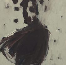 「梧桐」顔料、画仙紙、膠、アクリルメディウム　24×24cm　2023