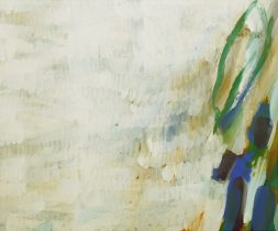 「なるこゆり」顔料、画仙紙、膠、アクリルメディウム　60×72cm　2023