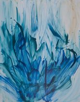 「流れるように23-11」キャンバスにアクリル、オイル　72×91cm　2023
