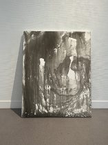 「snuggle up」marbling on canvas　910×727mm