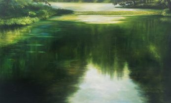 「ここでありながらここでない場所」アクリル絵具、キャンバス　116.7×72.7cm（M50）　2023