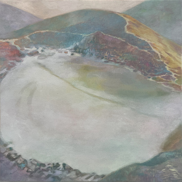 「こおり」Acrylic and oil on canvas　41×41cm（S6）　2023
