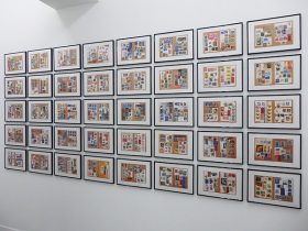 「Book jacket」紙にレーザープリント、切手 　14.7 ×21.9cm　2010-2021