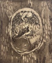 「巣」銅版画　2023