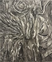 「無題4」銅版画　15.5×18cm　2022