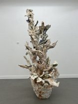 「泪の湖」陶　H1780×W850×D1120mm　2023