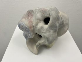 「境界を探る」陶　910×300×300mm　2023