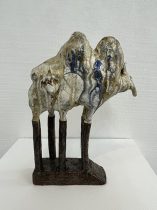 「煙立つぞう」陶土　32×20×12cm　2023