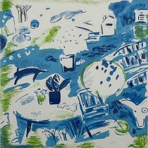 「ガーデンに吹く風」リトグラフ　40×40cm　2023