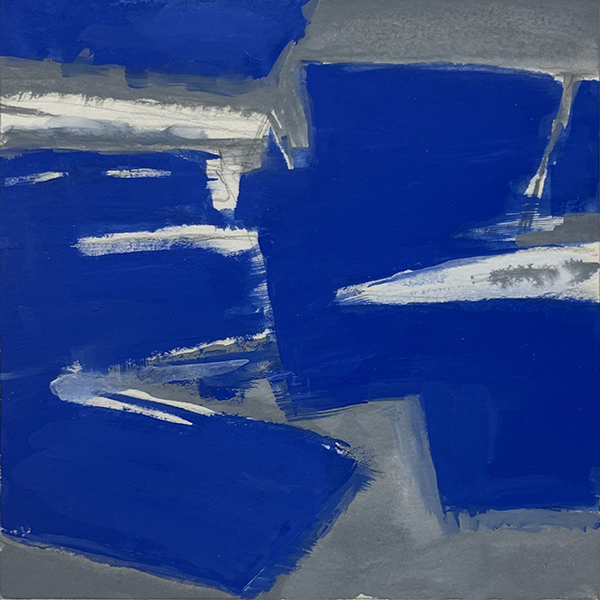 「青い風景Ⅰ」ドローイング　15.0×15.0cm　2023