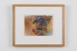 「時が咲く」紙に鉄錆、ペン、鉛筆、パステル　12.2×17.8cm　2023（撮影：谷岡康則）