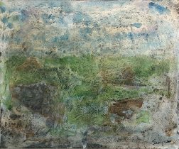 「霧に迷う」アクリル