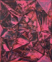 「ガーネットとしてB」油彩、キャンバス　455×380mm(F8)　2023