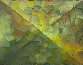 「エメラルドとしてC」油彩、キャンバス　180×140mm(F0)　2023