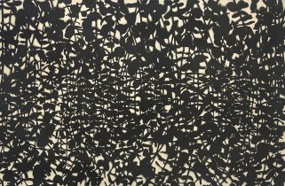 「かたち―78”言ノ葉―Program”」エッチング、アクアチント雁皮刷り　95×146cm　2023