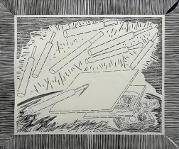 「木版の絵」木版画　78×65cm　2024