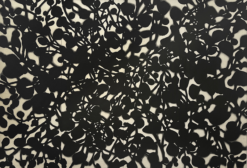 「かたち－76 “十方世界”」エッチング、アクアチント雁皮刷り　100×146cm　2020