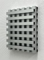 「層一格子プロトタイプB6」アルマイト加工されたアルミニウム　H30×W22×D6cm　2022