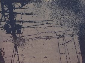 「Walk looking downⅡ」フォトエッチング、アクアチント　110×140mm　2021