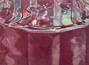 「1021なみーなみ」キャンバスに油彩　F6 (31.8×41cm)　2023