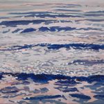 「海岸波浪」キャンバスに油彩　F12 (50×60.6cm)　2023