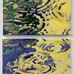 「雨波紋」キャンバスに油彩　各P12 (60.6×45.5cm)　2023　