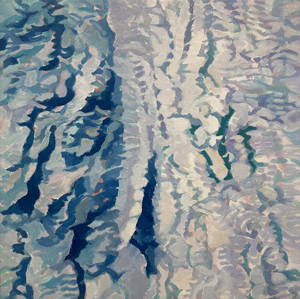「樹皮」キャンバスに油彩　S4 (533.3×33.3cm )　2023