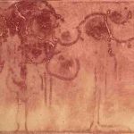 「バラの庭の遠く」アクアチント、雁皮刷り　13×22cm　2015