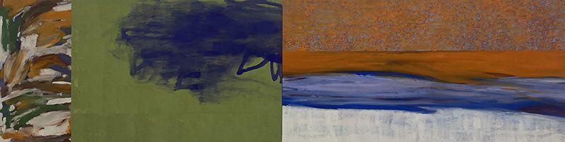 「アグラⅢ」顔料、画仙紙、膠、アクリルメディウム　900×3500mm　2024