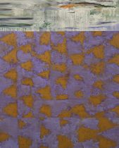 「アグラⅡ」顔料、画仙紙、膠、アクリルメディウム　1620×1300mm　2024