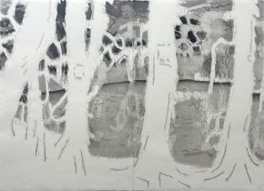 「white gate」和紙に木版　960×1340mm　2024