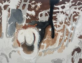 「From strata around the world」和紙に木版　1120×1455mm　2024