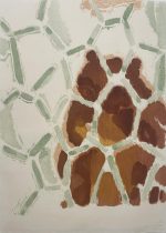 「Near and far #2」和紙に木版　540×390mm　2024