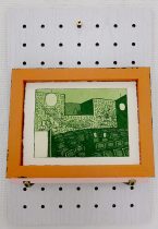 「映画館にて」銅版画　90×120mm　2024