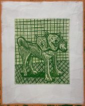 「ケルベロス(ジョニー)」銅版画　110×90mm　2024