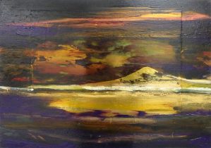 「Amor ひめたる」oil,photo paper on boad　29×42cm　2024