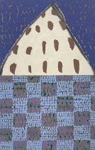 「パオ」顔料、画仙紙、膠、アクリルメディウム　37.5×24cm　2024