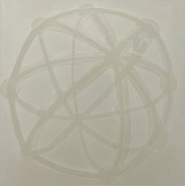 「unconscious connection B」スクリーンプリント、紙　400×400mm　2024