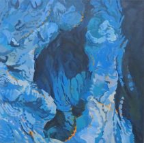 「No.1013 古木」キャンバスに油彩　S8（45.5×45.5cm）　2024