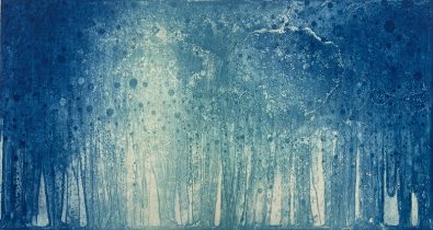 「Blessed Rain」アクアチント、ドライポイント　265×500mm　2025