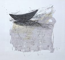 「Double」越前和紙、水性木版　375×455mm　2025