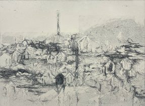 「ある町25-1」エッチング　36.5×50cm　2025