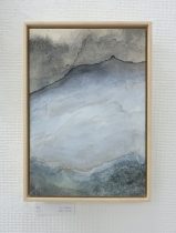 「光Ⅱ」木パネル、和紙、墨、岩絵具、水干、錫箔、錫粉、膠、アートレジン、ミクストメディア　SM　2025