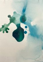 「ドローイング25-d6」紙にアクリル　15.7×22.6cm　2025