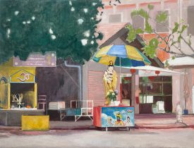 「ハーモニー_2」キャンバス、油彩、木炭、パステル、色鉛筆　910×1167mm (F50)　2025