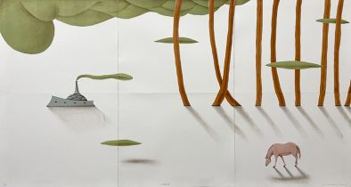 「流離譚」リトグラフ　1440×760mm　2025