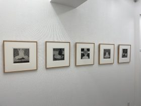 「中庭」銅版画　各20×20cm　2025